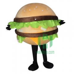 Hamburger Character cosplay Custom Adult Walking Fur Human Animal Party Plush Movie Character Cartoon Mascot Costume for Adult Sh