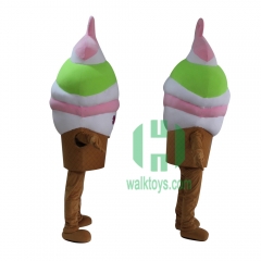 Ice Cream Character cosplay Custom Adult Walking Fur Human Animal Party Plush Movie Character Cartoon Mascot Costume for Adult Sh