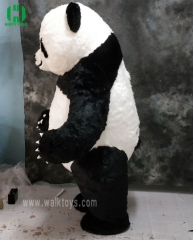 Long Hair Panda Plush Inflatable Mascot Costume