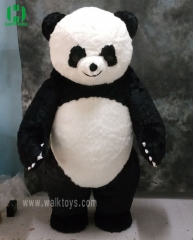 Long Hair Panda Plush Inflatable Mascot Costume