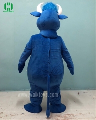 Customized Blue Bull Mascot Costume