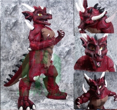 Red Dragon Mascot Costume