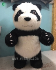 Long Hair Panda Inflatable Mascot Costume