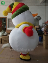 Custom Snowman Inflatable Mascot Costume