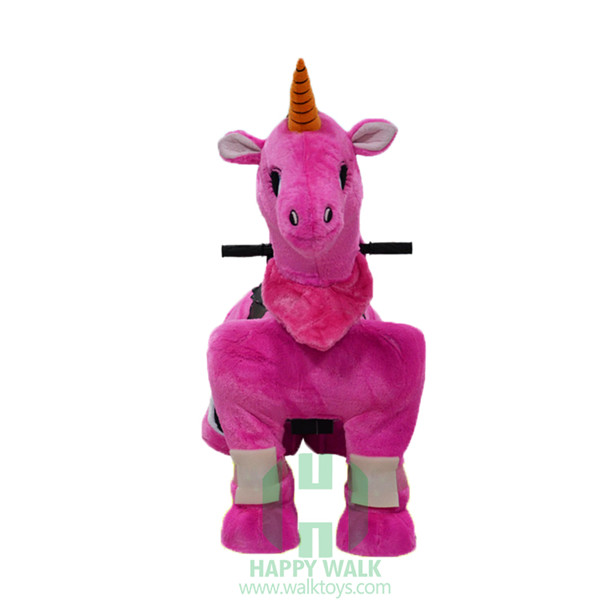 walking unicorn toy ride on