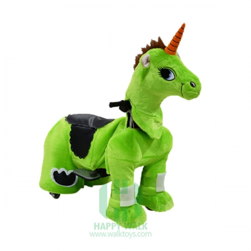 Unicorn Wild Animal Electric Walking Animal Ride for Kids Plush Animal Ride On Toy for Playground
