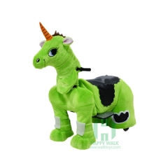 Unicorn Wild Animal Electric Walking Animal Ride for Kids Plush Animal Ride On Toy for Playground