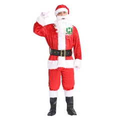 Christmas Santa Claus Costume for Adult