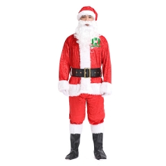 Christmas Santa Claus Costume for Adult