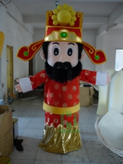 Chinese New Year God of Fortune Mascot Costume for Adult