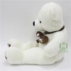 80-180cm The White Scarf Teddy Bear