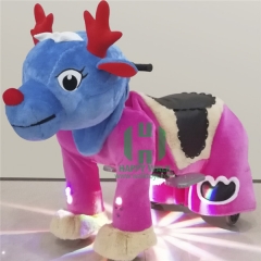 Deer Electric Walking Animal Ride for Kids Plush Animal Ride On Toy for Playground