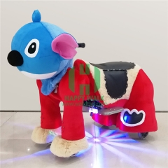 Stitch Electric Walking Animal Ride for Kids Plush Animal Ride On Toy for Playground