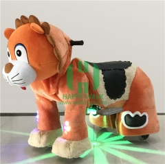 Tiger Electric Walking Animal Ride for Kids Plush Animal Ride On Toy for Playground