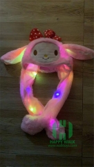 Dancing Led Shiny Funny Moving Ear Flap Animal Rabbit Plush Hat