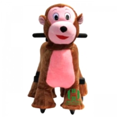 Monkey Electric Walking Animal Ride for Kids Plush Animal Ride On Toy for Playground