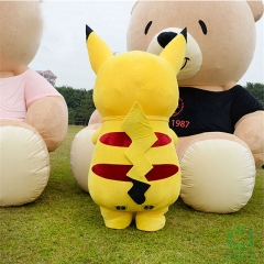 Pikachu Inflatable Plush Movie Character Cartoon Mascot Costume for Adult