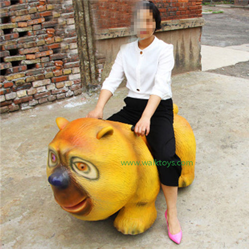 Ride on brown bear Electric Walking Animal Ride for Kids Ride On Toy for Playground