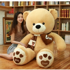 80-180cm The Light Brown Scarf Teddy Bear