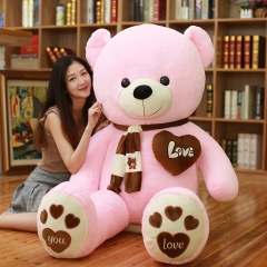 80-180cm The Pink Scarf Teddy Bear