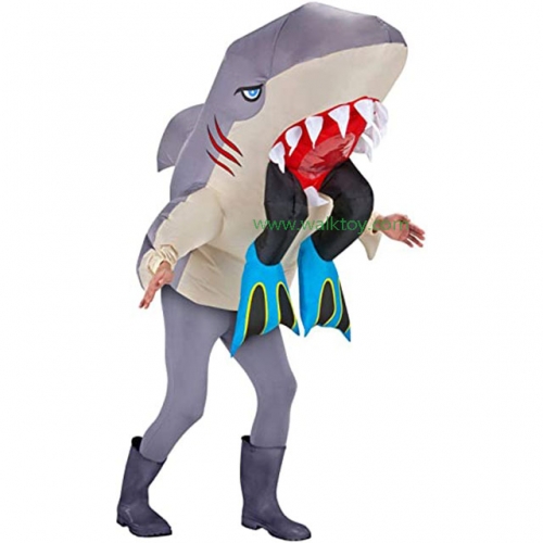 Shark Riding Inflatable Costume