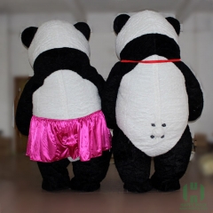 Panda with skirt,panda with bow tie Inflatable Mascot Costume