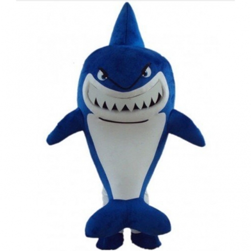 Shark Custom Adult Walking Fur Human Animal Party Plush Movie Character Cartoon Mascot Costume for Adult Sh