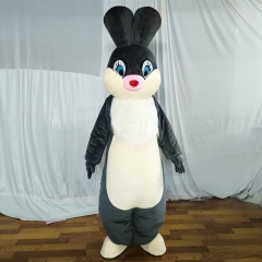 Grey Rabbit Mascot Costume