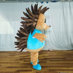 Blue T-Shirt Hedgehog Mascot Costume