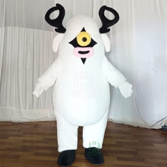 EVA White Animal Mascot Costume