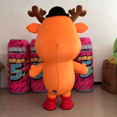 Inflatable Christmas Deer Mascot Costume