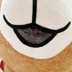 Inflatable Christmas Teddy Bear Mascot Costume