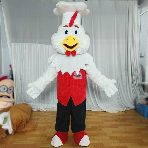 Stuffed plush toy rooster chef mascot costume custom animal plush toy custom mascot