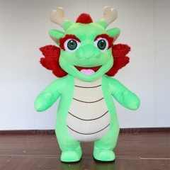 Dancing giant inflatable giant dragon costume for girl 2024 Chinese new year