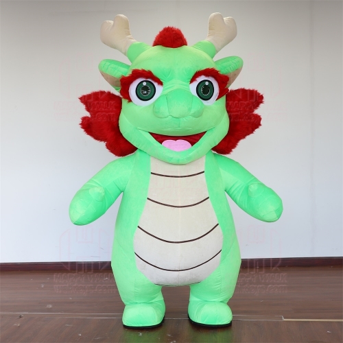 Dancing giant inflatable giant dragon costume for girl 2024 Chinese new year