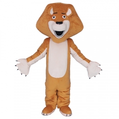 Adult Lion Cartoon Costume Mascot Plush Custom Design Cosplay Party Dress Up Mascot Costume