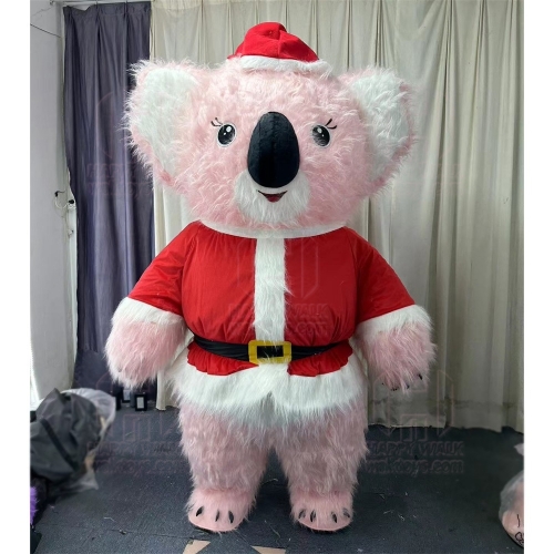 2/2.6/3 meter walking pink koala inflatable christmas mascot costume for sale