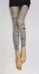 60D Print Artistic Leggings
