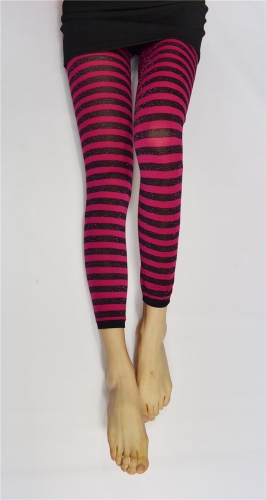 30D-50D Jacquard Glitter Stripe Leggings