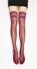 20D Sheer Thigh-High Lacetop Stockings