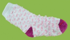 Girls' Anti-Slip Full-Terry Jacquard Cotton Socks