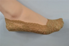 Lace Upper Full-Grip Liner Socks