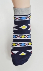 Ethnic Pattern Cotton Anklet Socks