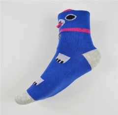 Convertible-Cuff Jacquard Cotton Socks