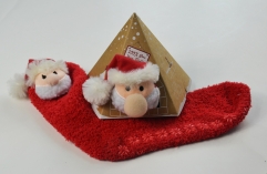 Christmas Fleece Socks in Igloo Gift Box