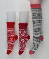 Double-Layer Knitted Winter Socks