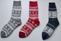 Double-Layer Knitted Winter Socks