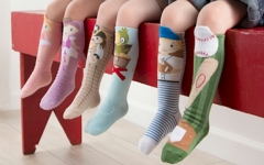 DEMDACO "Story Time" Children's Knee Socks made by De-Yuan