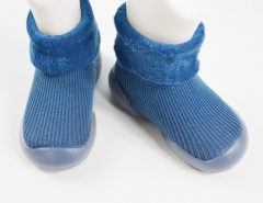 Ribbed Baby Sock-Shoes Fleece Lined