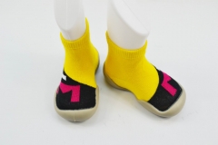 Baby Sock-Shoes Contrast Colors Jacquard